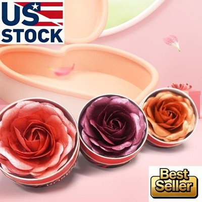 Cheek Palette Blush Flower Shape Long Lasting Smooth Face Makeup Rose Brightens