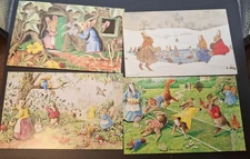 4 Margaret Tempest Medici Society Postcards