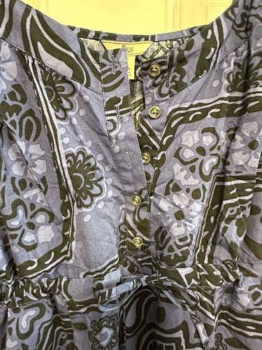 Petite robe d'été Bass Heritage Collection motif bleu et noir - Photo 2/5