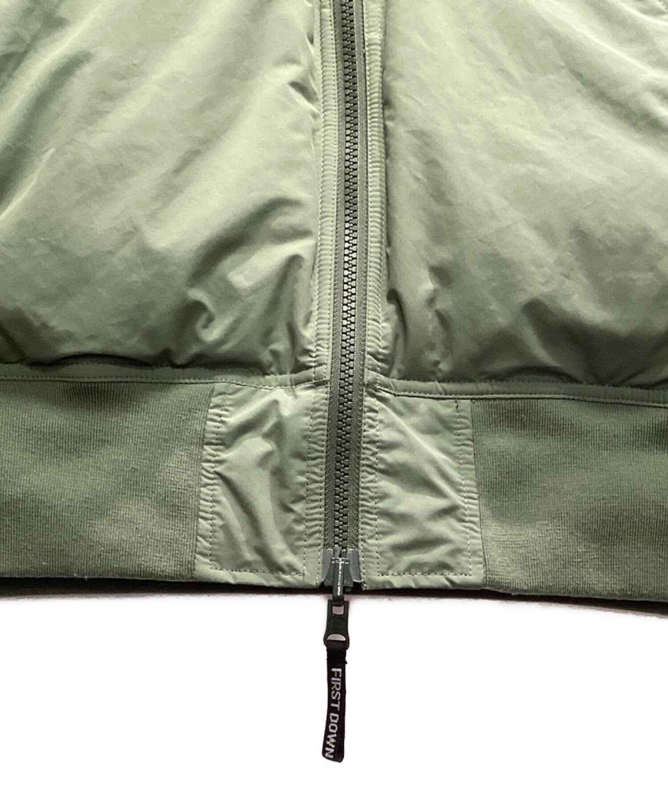 FIRST DOWN reversible down jacket Size: L Khaki F… - image 11