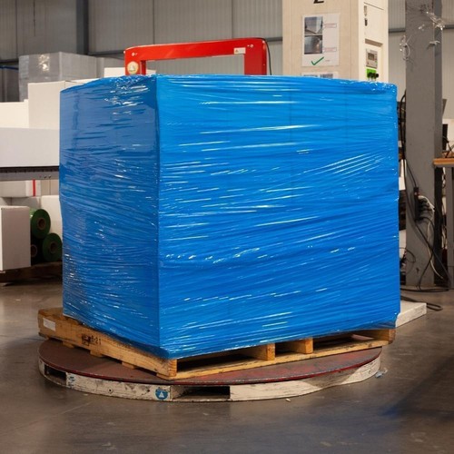 1 Roll 15" x 1500' Bundling Stretch Film Shrink Hand Wrap (80 Gauge) Dark Blue - Picture 3 of 4