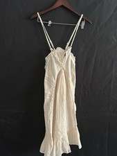 Raga Vintage Ivory Lace Trim Slip Lingerie Dress