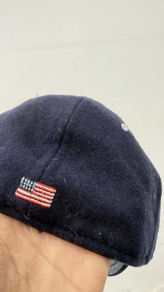 Baldwin KC Gorra Ajustada Azul Marino Lana Bandera EE. UU. Kansas City Hombres Béisbol Foto 4 de 4