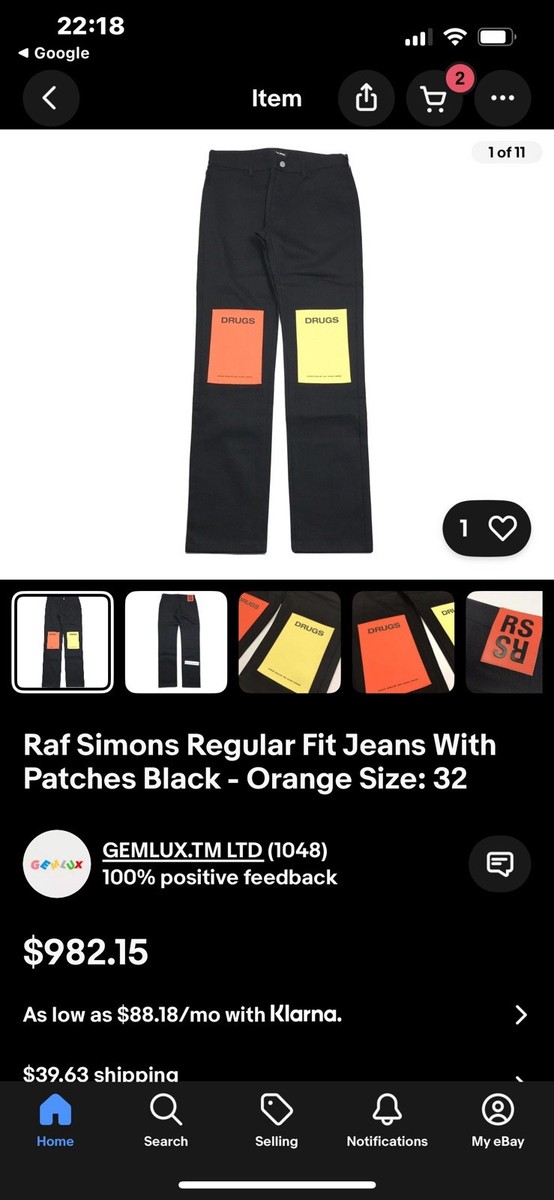 ラフシモンズ　2018AWコート DRUGS RAF SIMONS ／ ラフシモンズ 2018AW リバーシブル ダウン イタリア製