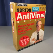 VTG Norton AntiVirus Deluxe Version 4.0 1997 BOX  EMERGENCY BOOT DISK ONLY