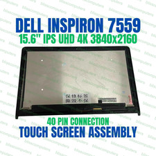Dell Inspiron DP/N 53FC4 053FC4 15.6" UHD IPS LCD Touch Screen Assembly Bezel