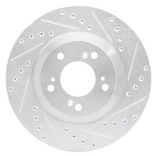 For Honda S2000 00-09 Brake Rotor eLINE Drilled & Slotted 1-Piece Front