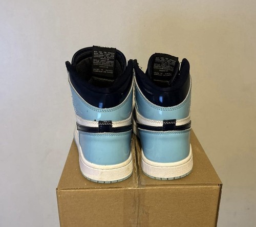 Nike Air Jordan 1 Alto UNC Patente talla 8.5 OG UNC Azul Frío Talla 7.5 UK - Imagen 5 de 7