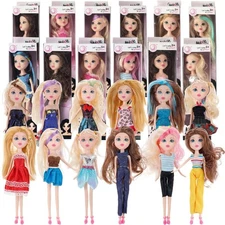 Liberty Imports 12 Pack American Fashion Beauty Dolls 10" Girls Runway Divas ...