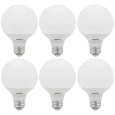 60-Watt Equivalent G25 Dimmable and Energy Star E26 Base LED Light Bulb, Bright 