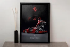 Ferrari F40 Supercar Poster Iconic Sports Car Wall Art Gift for Car Lovers