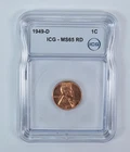 1949-D Lincoln Wheat Cent MS65 RD ICG
