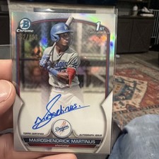 2023 Bowman Chrome Prospect Auto Refractor Mairoshendrick Martinus #CPA-MMA /499