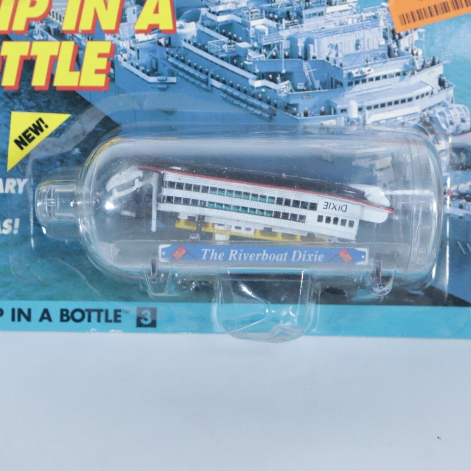 GALOOB MICRO MÁQUINAS BARCO EN BOTELLA EL BARCO FLUVIAL DIXIE NUEVO Foto 2 de 3