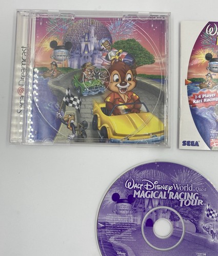 Tarjeta de registro CIB Walt Disney World Quest Magical Racing Tour Sega Dreamcast - Imagen 3 de 9