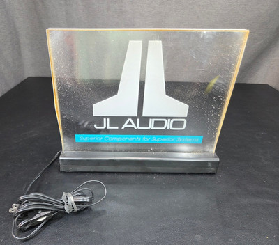 JL Audio Authorized Dealer Light Up Sign (for repair) Vintage VIDEO DEMO!    