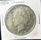 1925-S Peace Silver Dollar $1 Business Strike 90% Silver Coin in Flip