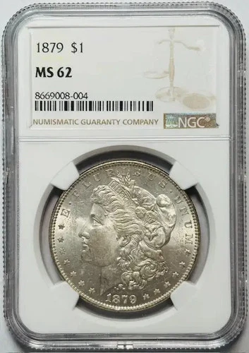 1879 Morgan Silver Dollar NGC MS-62
