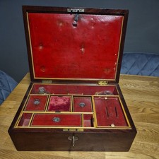 ANTIQUE 19th CENTURY WOODEN VANITY BOX/WRITING BOX