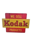 Vintage Metal Double Sided Kodak Film Sales Sign Paint On Tin 24"