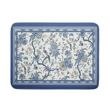 Giwawa Chinoiserie Dish Drying Mat 18x24in Blue White Oriental Floral Birds K...