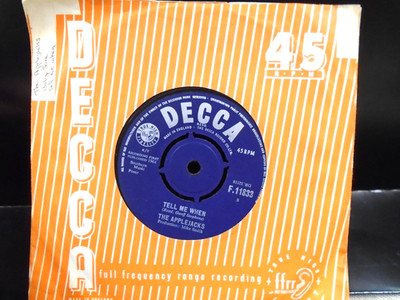 THE APPLEJACKS '' TELL ME WHEN  '' Or. UK DECCA EX+ COND.IN Or.SL.