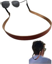 Full-grain Leather Glasses Strap Handmade Sports Sunglasses Eyeglasses Holder...