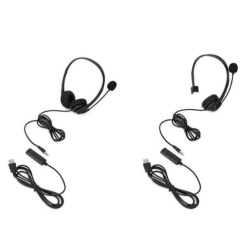 Casque 3,5 mm Casque D'Examen Casque Filaire Opérateur Commercial Ordinateu7750 - Photo 9/10