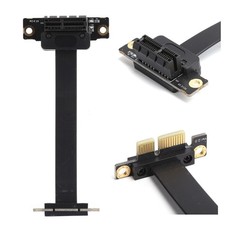 Extension Cable PCIE 1X Dual 90  Network Adapter with LED Indication Gen3 8Gbps