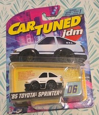 2025 Car Tuned JDM SERIES 1 ‘85 Toyota Sprinter 06 White New In Package 
