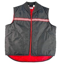 Northwest Disney ImageMaker Mens Medium Gray Insulated Work Vest Cintas USA Made