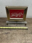 VINTAGE BLATZ BEER LIGHTED SIGN-OLD CASH REGISTER TOPPER ~ Not Working