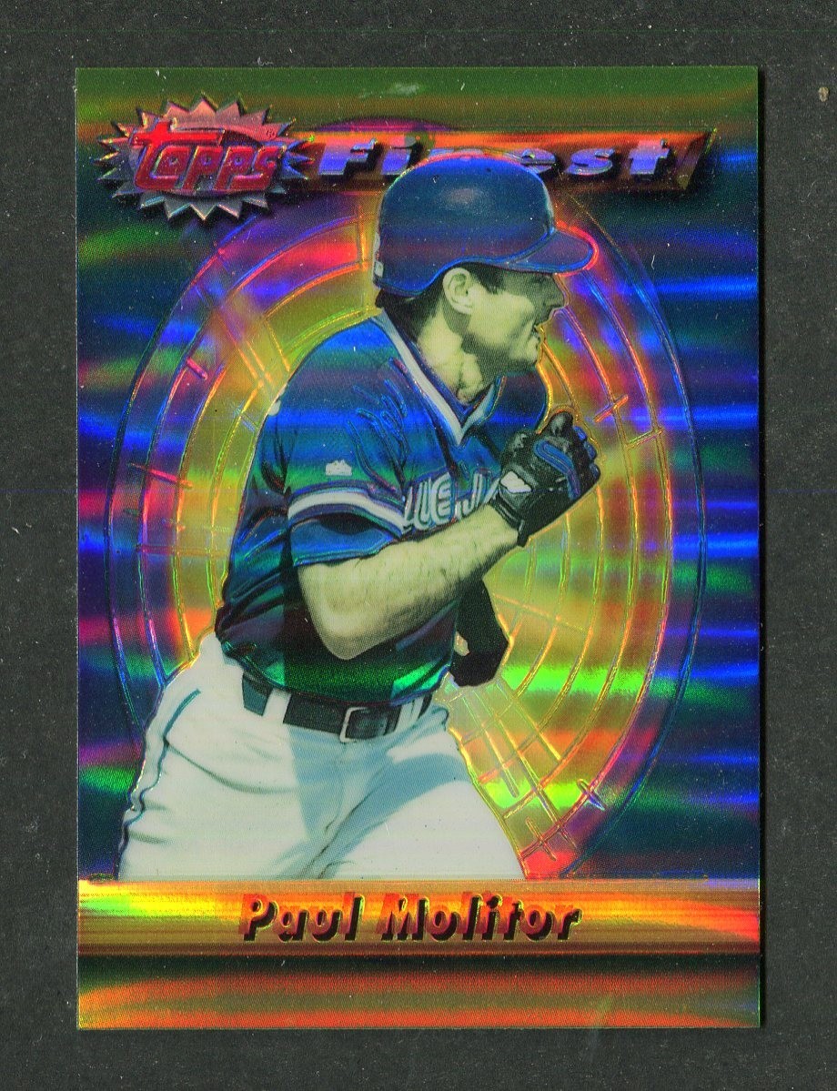 Paul Molitor Brewers REFRACTOR 1994 Topps Finest MLB Baseball Card #239