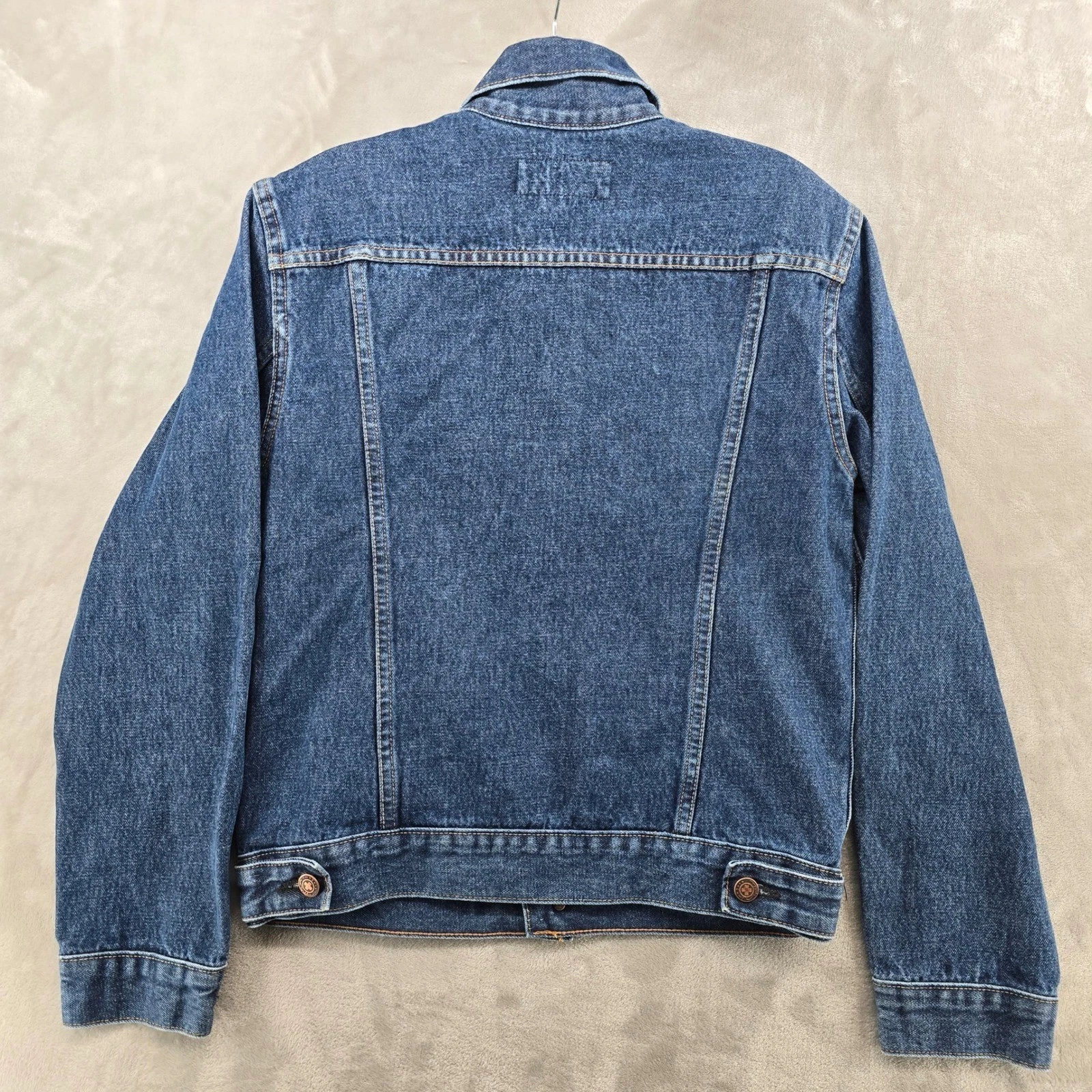 Imogene and Willie Wilkins Jacket Mens Small Indigo Washed Denim Trucker Jacket image 3