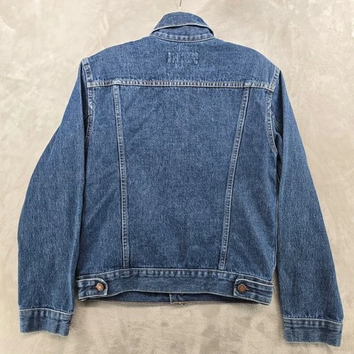 Imogene and Willie Wilkins Jacket Mens Small Indigo Washed Denim Trucker Jacket image 3
