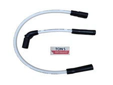 Ton's 10mm White Harley Davidson Sportster XL 07-17 Spark plug wire set 883 1200