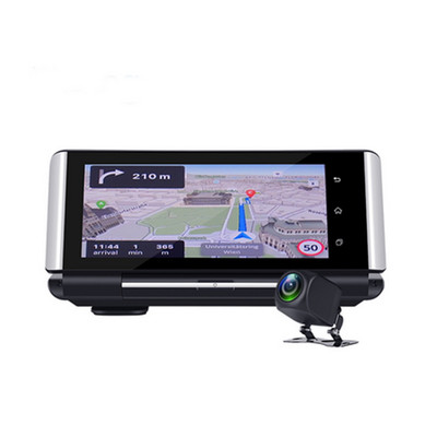 Car Dash Camera DVR GPS Wifi G-sensor ADAS Touch Screen Ddual Lens Bluetooth 7in
