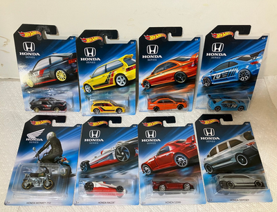 Hot Wheels 2018 Walmart Honda Series Honda Civic EF,S2000,SI,CR-X