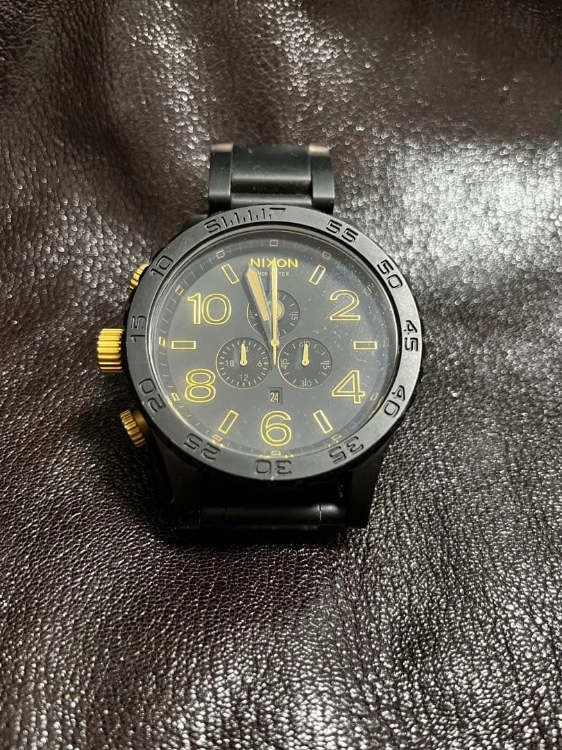 ニクソン 51-30 クロノ 稼動品 ガンメタ ゴールド 中古 Nixon 51-30 Gold Band Wristwatches for sale | eBay