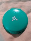 Vintage ColorActive Avon Teal Plastic Blush Compact — photo 1