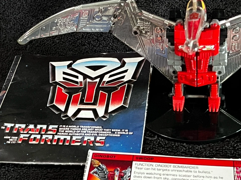 G1 1985 SWOOP • 100% COMPLETE w/TECH SPEC • VINTAGE G1 TRANSFORMERS - Image 3 of 4