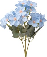 Dekorationszweig Mit Blumen, Kunststoff, 15X15X30 Cm, Blau GrüN, Clayre & Eef