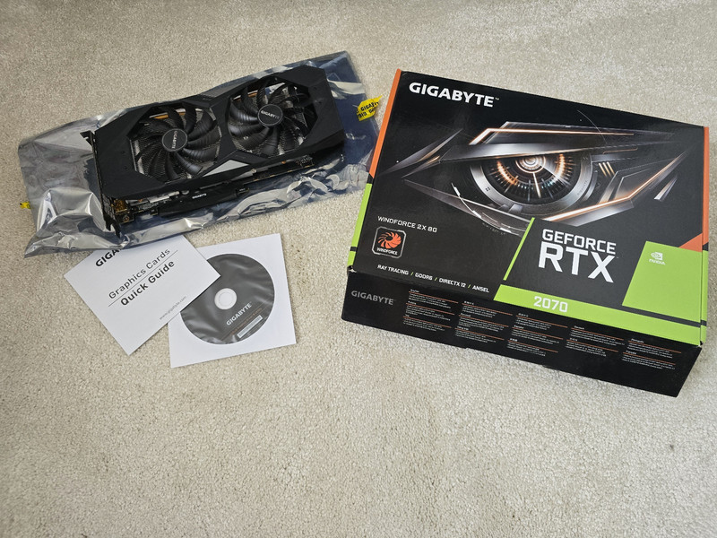 GIGABYTE GeForce RTX 2070 Windforce 2X 8G Graphics Card Boxed