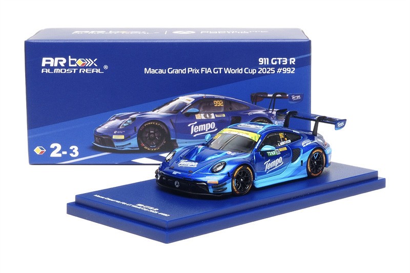 AR 1/64 ポルシェ 911 GT3 R FIA GTワールドチャレンジ AR Box 1:64 GT3 R Macau Grand Prix tempo Diecast Model Car | eBay