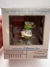 The Year 2000 Bug Ornament Roman Inc. Open Box