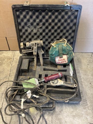 McElroy Mini-Mc 1" IPS Pipe Fusion Machine CTS07901 Heater Facer Case Untested