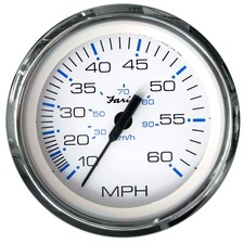 Faria Chesapeake White SS 4" Speedometer - 60MPH Pitot 