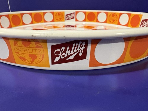 Vintage 60s Schlitz Metal Beer Tray No 81423 ©️1968 Schlitz Brewing Co Milwaukee - Picture 11 of 11