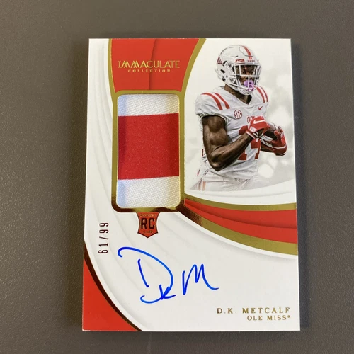 2019 Immaculate D.K. Metcalf RPA Rookie Patch Auto 61/99