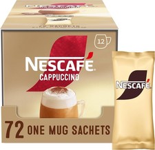 NESCAFÉ Cappuccino Coffee Instant Drink One Cup Sachets Pack 72x 15.5g